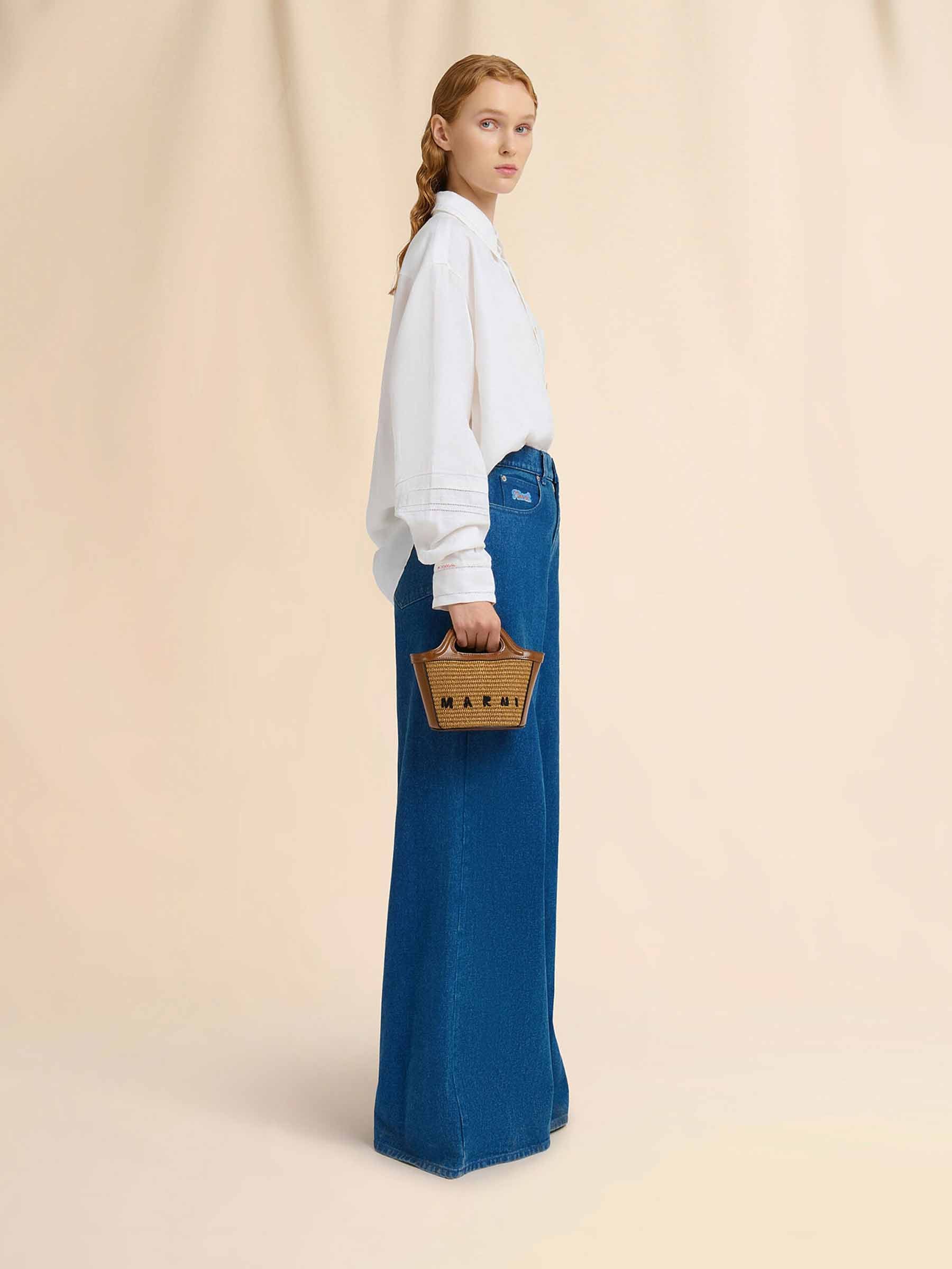 Marni Mujer Barcelona Bolso Tropicalia Rafia Mini color Marrón sku 812-000064 01 - Foto 2