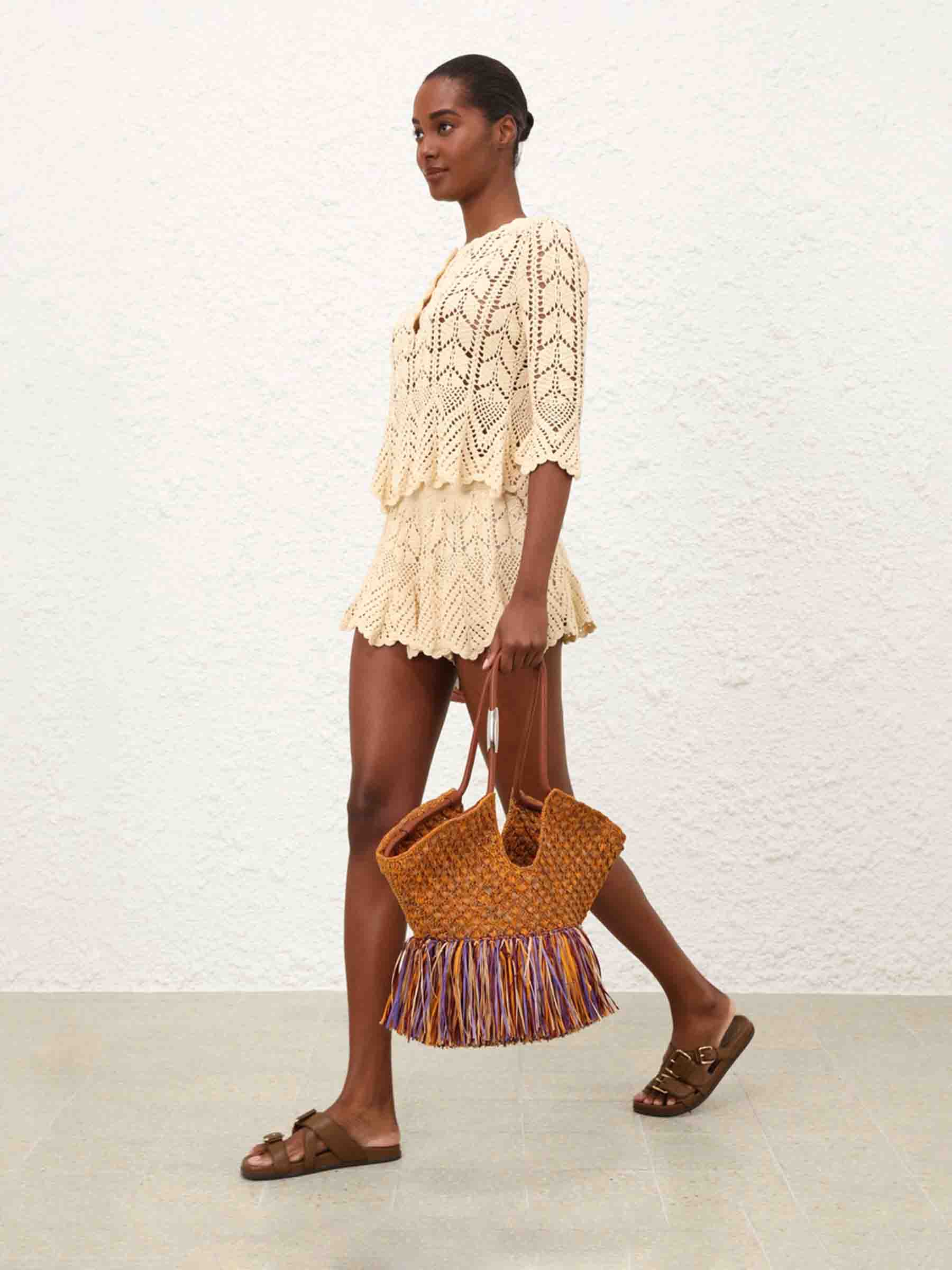 Zimmermann Mujer Barcelona Bolso Goldentime Rafia color Rafia sku 812-000093 01 - Foto 2