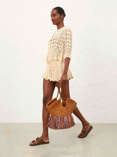 Zimmermann Mujer Barcelona Bolso Goldentime Rafia color Rafia sku 812-000093 01 - Foto 2