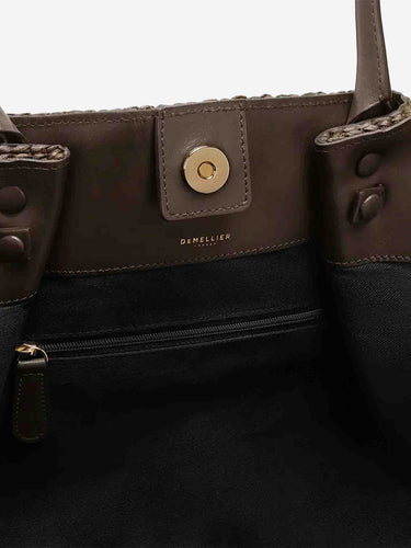 DeMellier Mujer Barcelona Bolso The New York Rafia color Marrón Oscuro sku 812-000108 02 - Foto 5