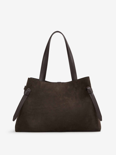 Yuzefi Mujer Barcelona Bolso Gyoza Tote color Marrón Oscuro sku 812-000123 01 - Foto 3