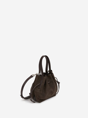 Yuzefi Hombre Barcelona Bolso Scallop Mini Tote color Marrón Oscuro sku 812-000124 02 - Foto 2