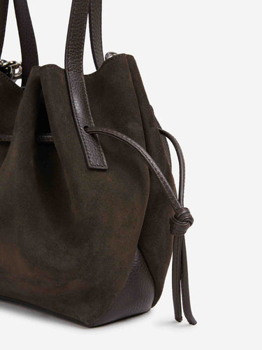 Yuzefi Mujer Barcelona Bolso Scallop Mini Tote color Marrón Oscuro sku 812-000124 02 - Foto 5