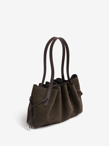 Yuzefi Mujer Barcelona Bolso Hombro Scallop color Marrón Oscuro sku 812-000125 01 - Foto 2