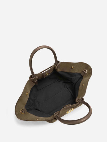 DeMellier Mujer Barcelona Bolso The Midi New York color Verde Militar sku 812-000127 01 - Foto 3