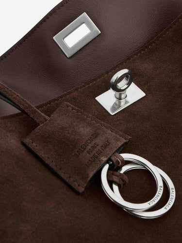 Balenciaga Hombre Barcelona Bolso Mano Rodeo color Marrón Oscuro sku 812-000134 03 - Foto 5