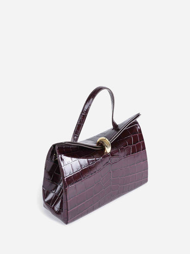 Jacquemus Mujer Barcelona Bolso Le Valérie Cocodrilo color Berenjena sku 812-000152 01 - Foto 2