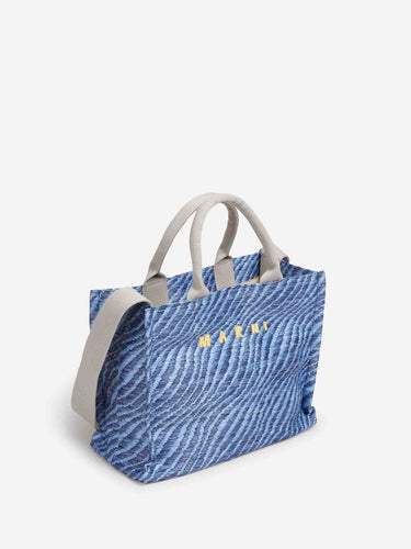 Marni Hombre Barcelona Bolso Tote Rafia color Azul sku 812-000162 01 - Foto 2