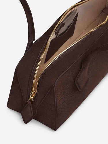 Alaïa Mujer Barcelona Bolso Le Teckel Medium color Marrón Oscuro sku 814-000049 01 - Foto 4