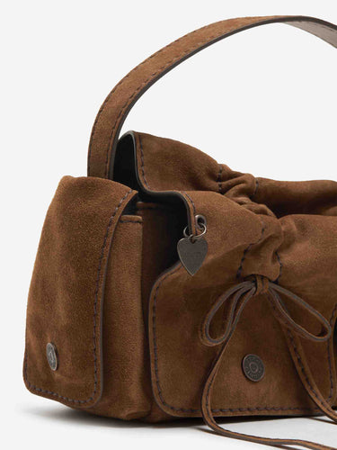 Acne Studios Mujer Barcelona Bolso Multipocket Suede color Camel sku 814-000074 01 - Foto 5