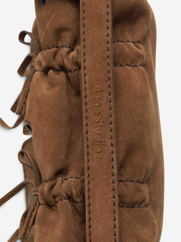 Acne Studios Mujer Barcelona Bolso Multipocket Suede color Camel sku 814-000074 01 - Foto 6