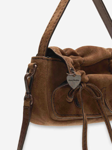 Acne Studios  Barcelona Bolso Mini Suede Multipocket color Caramelo sku 814-000075 01 - Foto 5