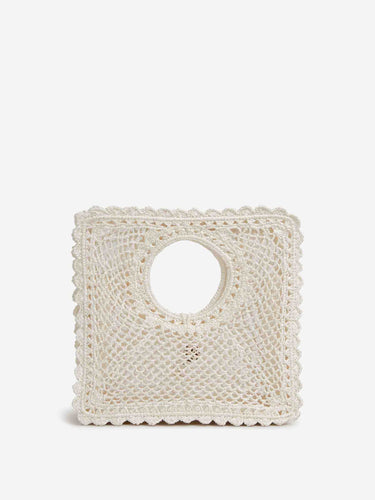Jacquemus Mujer Barcelona Bolso Le Petit Carre Spiaggia color Blanco sku 814-000101 01 - Foto 3