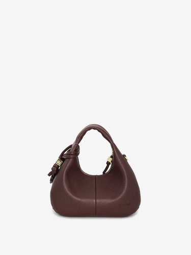 Ganni Mujer Barcelona Bolso Mini Hobo color Marrón Oscuro sku 814-000111 01 - Foto 3