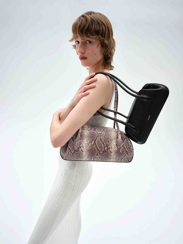 Yuzefi Mujer Barcelona Bolso Hombro Oyster Mini color Negro sku 814-000118 02 - Foto 2