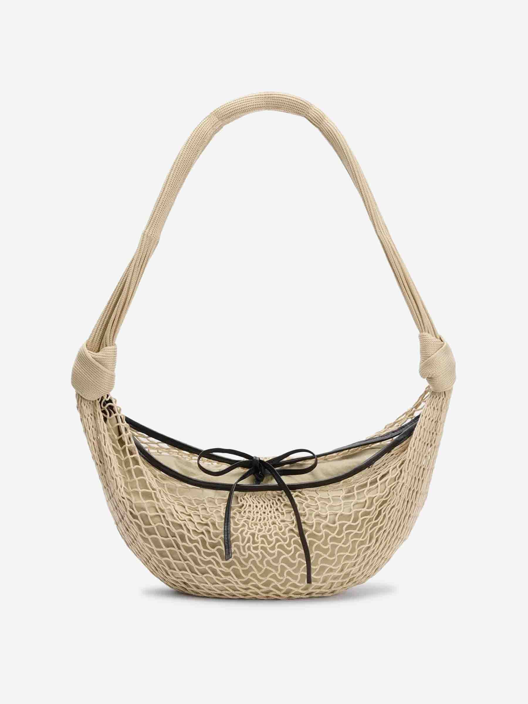 Lemaire Mujer Barcelona Bolso Filt Fortune Croissant color Beige sku 814-000126 01 - Foto 1