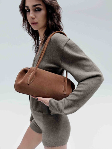 Yuzefi Mujer Barcelona Bolso de Hombro Oyster color Camel sku 814-000139 01 - Foto 2