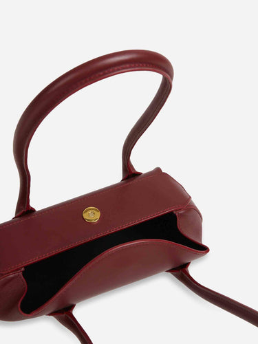 Yuzefi Mujer Barcelona Bolso de Hombro Oyster MIni color Burdeos sku 814-000140 01 - Foto 4