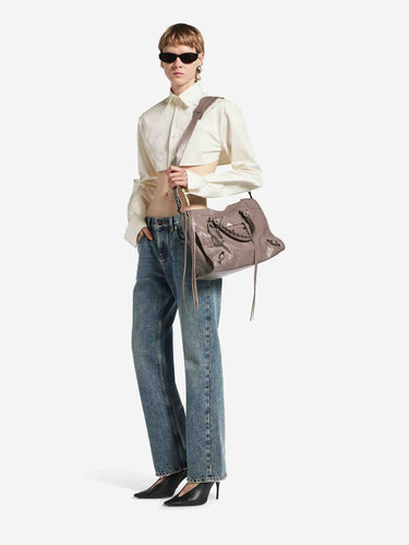 Balenciaga Mujer Barcelona Bolso Le City Mediano color Taupe sku 814-000143 01 - Foto 3