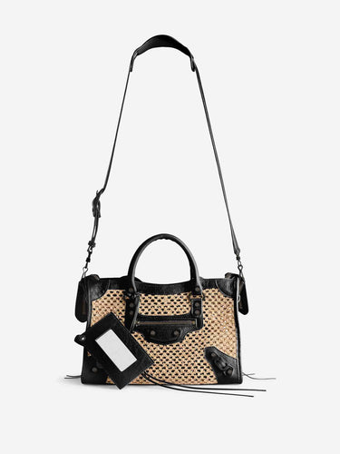 Balenciaga Mujer Barcelona Bolso Le City Pequeño color Rafia sku 814-000144 01 - Foto 3