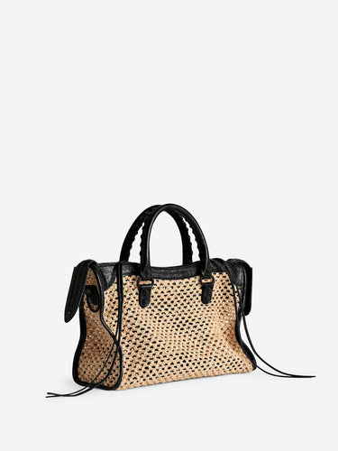 Balenciaga Mujer Barcelona Bolso Le City Pequeño color Rafia sku 814-000144 01 - Foto 4