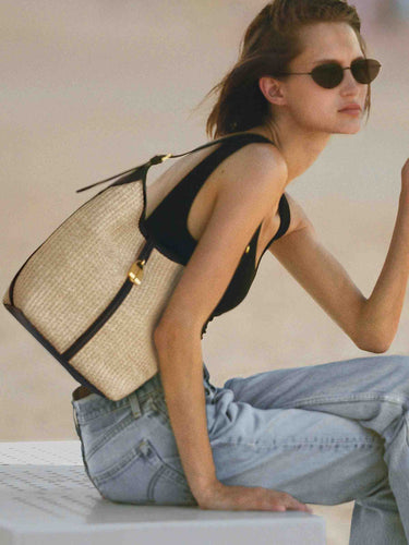 DeMellier Hombre Barcelona Bolso The Sienna Bucket Rafia color Rafia sku 814-000155 01 - Foto 2