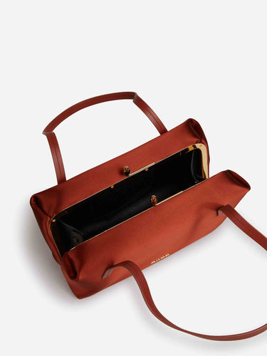 Jil Sander Mujer Barcelona Bolso Pillow Satin color Naranja Oscuro sku 814-000167 02 - Foto 4