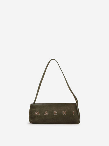 Marni Mujer Barcelona Bolso Rectangular Ante color Verde Militar sku 814-000168 02 - Foto 1