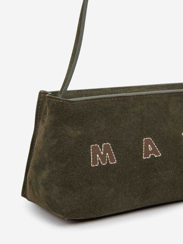 Marni Mujer Barcelona Bolso Rectangular Ante color Verde Militar sku 814-000168 02 - Foto 5