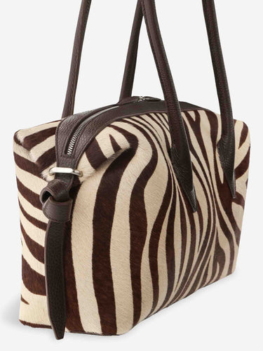 Yuzefi Mujer Barcelona Bolso Brioche Duffle Savanna Pony color Cebra sku 814-000178 01 - Foto 3