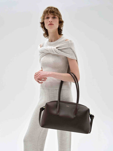 Yuzefi Mujer Barcelona Bolso Brioche Duffle color Marrón Oscuro sku 814-000180 01 - Foto 2