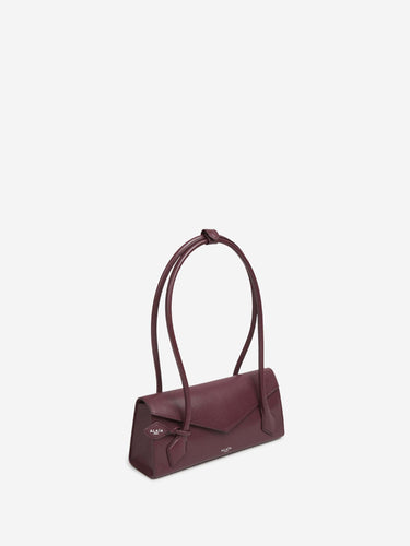 Alaïa Mujer Barcelona Le Teckel Flap Small color Burdeos sku 814-000208 02 - Foto 2