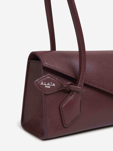 Alaïa Mujer Barcelona Le Teckel Flap Small color Burdeos sku 814-000208 02 - Foto 5