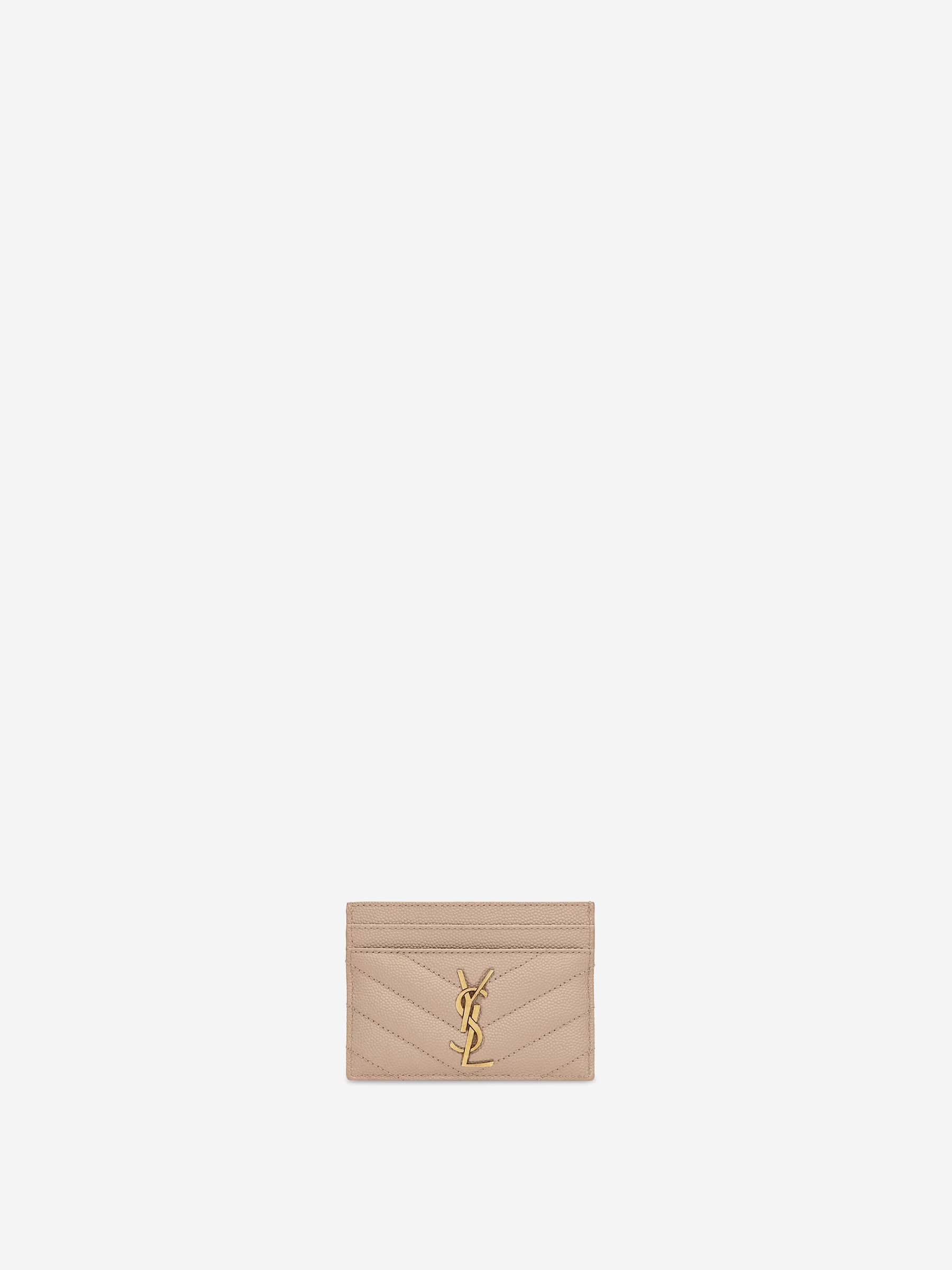 Saint Laurent Mujer Barcelona Tarjetero Cassandre Matelassé color Beige sku 820-000729 02 - Foto 1