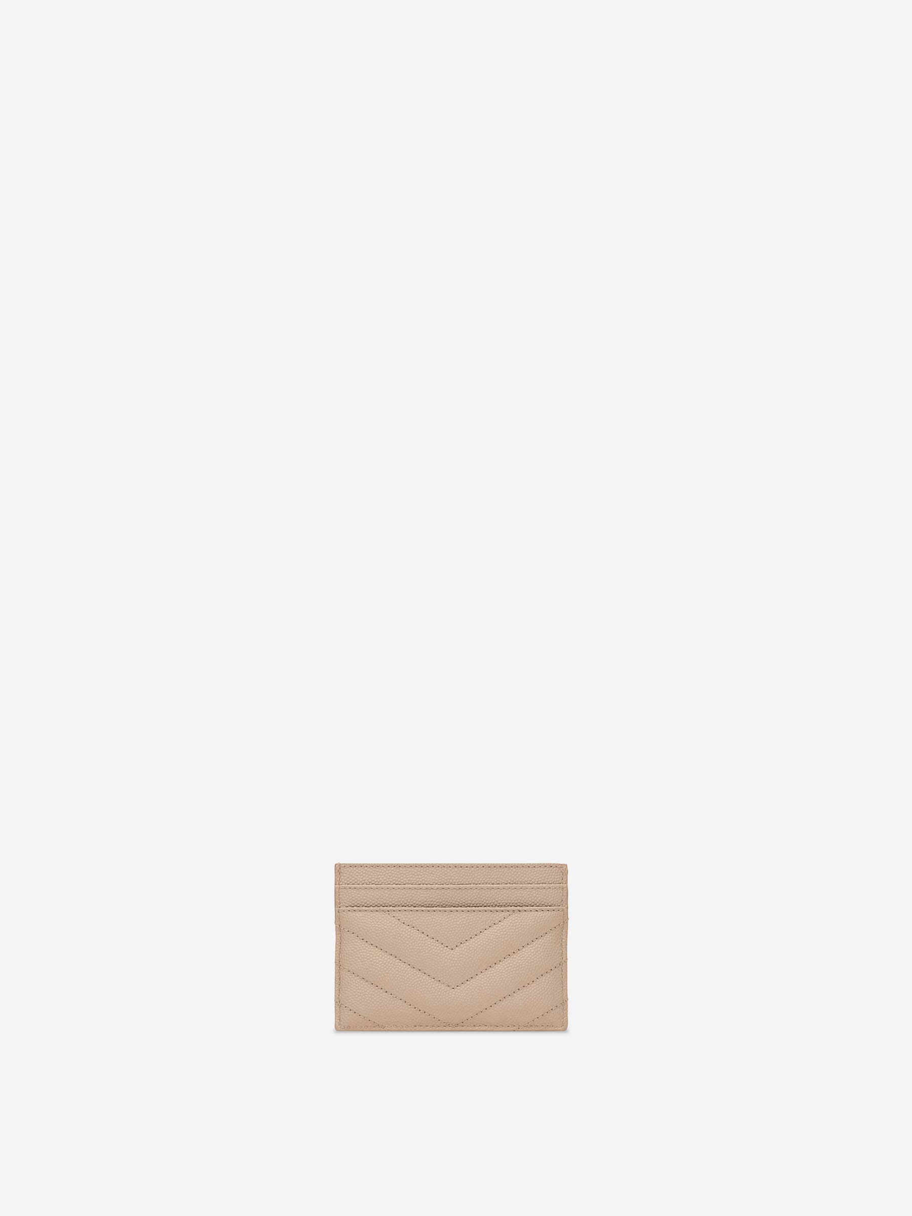 Saint Laurent Mujer Barcelona Tarjetero Cassandre Matelassé color Beige sku 820-000729 02 - Foto 2
