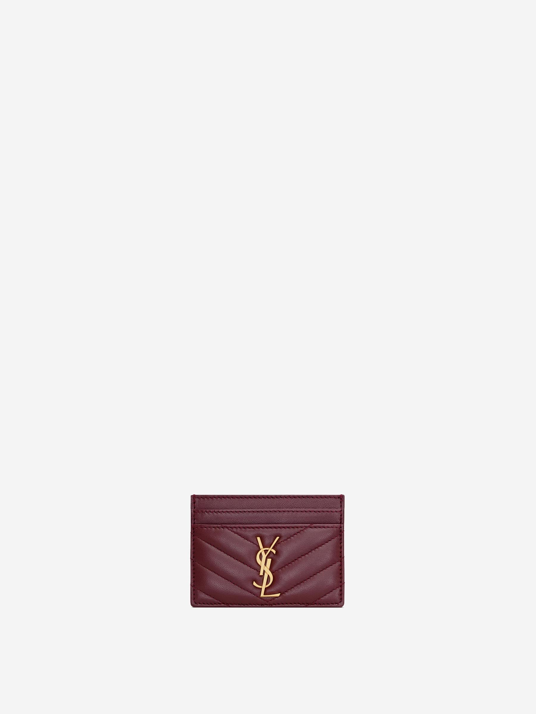 Saint Laurent Mujer Barcelona Tarjetero Cassandre color Burdeos sku 820-000730 01 - Foto 1