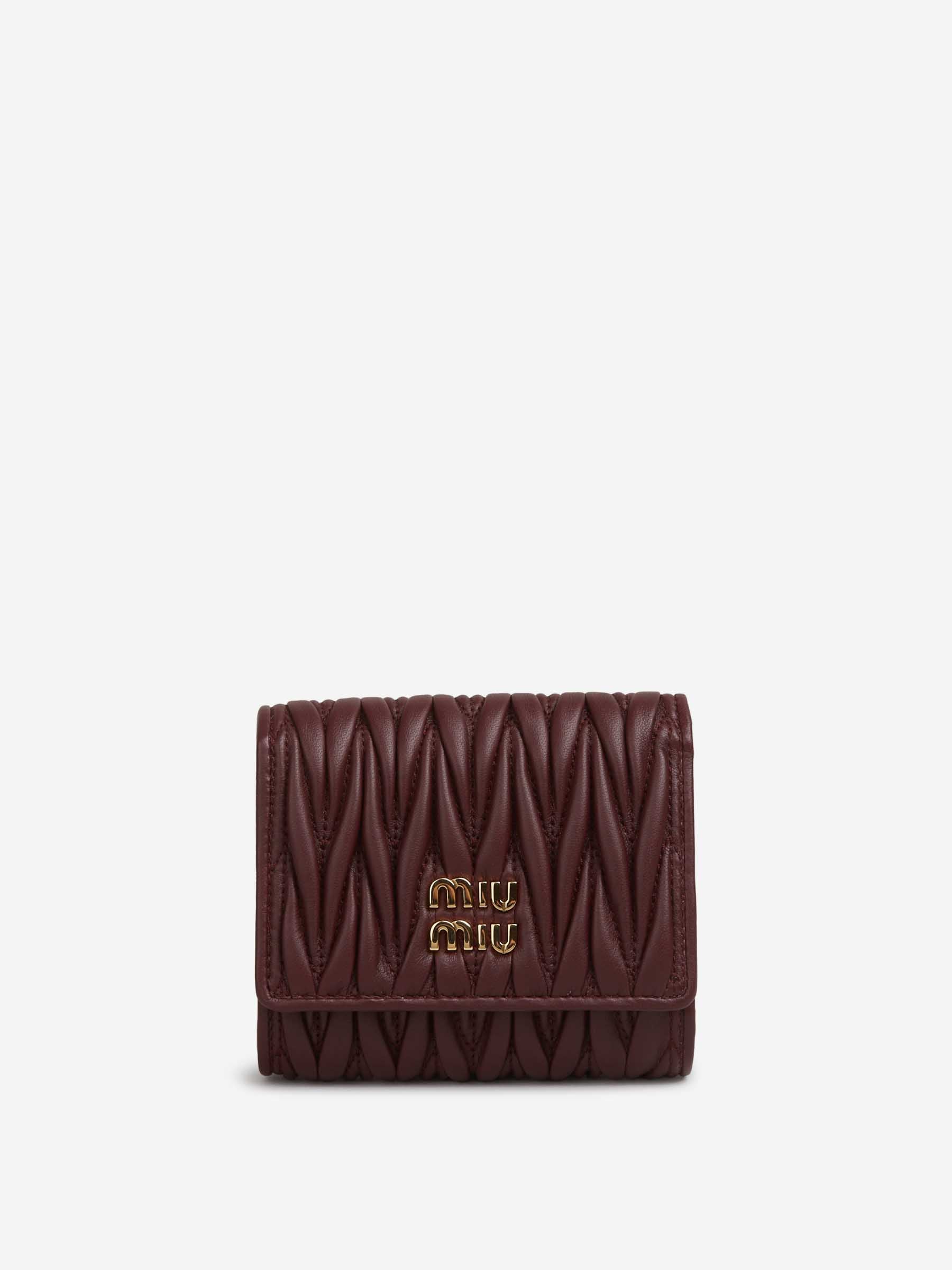 Miu Miu Mujer Barcelona Cartera Matelassé Pequeña color Marrón Oscuro sku 820-000737 02 - Foto 1