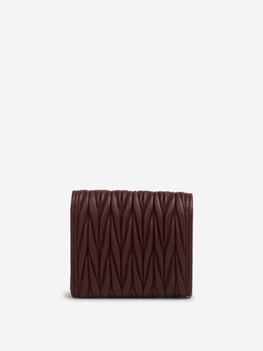 Miu Miu Mujer Barcelona Cartera Matelassé Pequeña color Marrón Oscuro sku 820-000737 02 - Foto 3