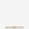 Saint Laurent Mujer Barcelona Cinturón Fino Cassandre color Beige sku 830-000398 01 - Foto 1