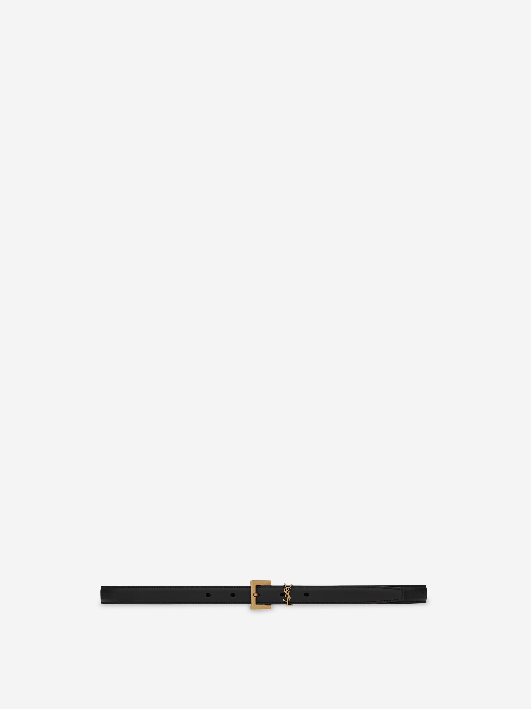 Saint Laurent Mujer Barcelona Cinturón Fino Cassandre color Negro sku 830-000399 02 - Foto 1