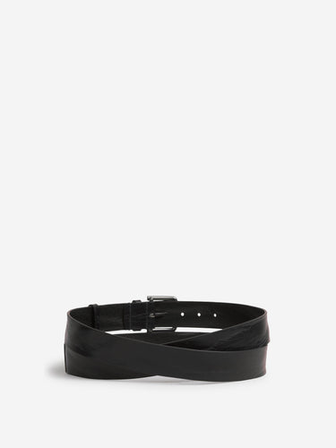 Max Mara Mujer Barcelona Cinturón Piel Lisa color Negro sku 830-000404 02 - Foto 2