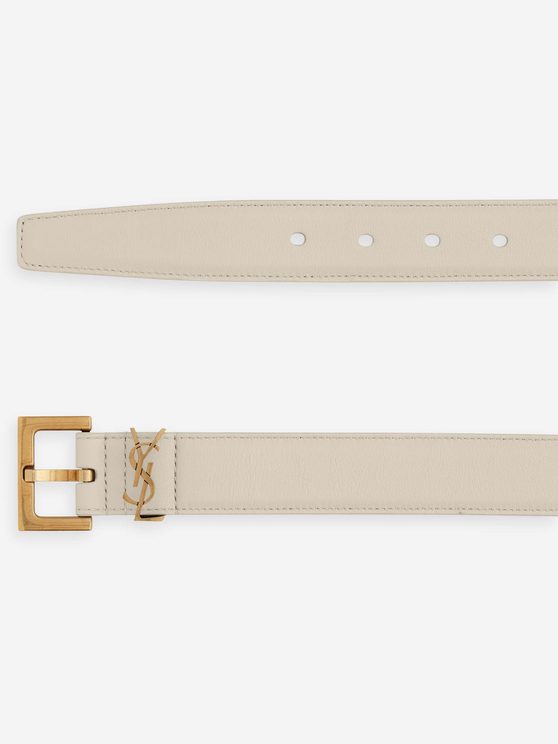 Saint Laurent Mujer Barcelona Cinturón Piel color Blanco sku 830-000406 03 - Foto 2