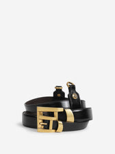 Leather Belt with Logo