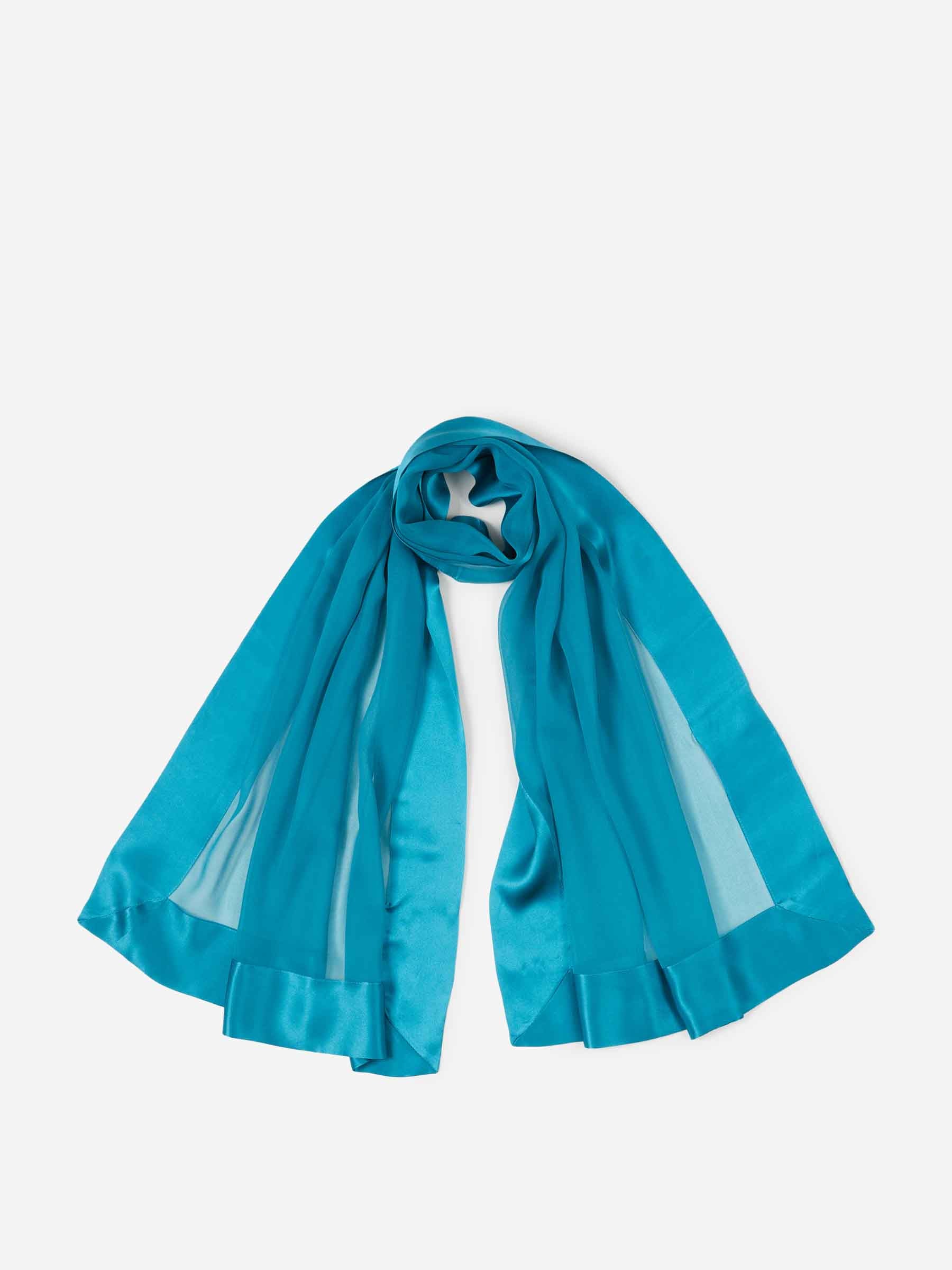 Cashà Mujer Barcelona Pañuelo June Handpainted color Azul Turquesa sku 840-000798 09 - Foto 1
