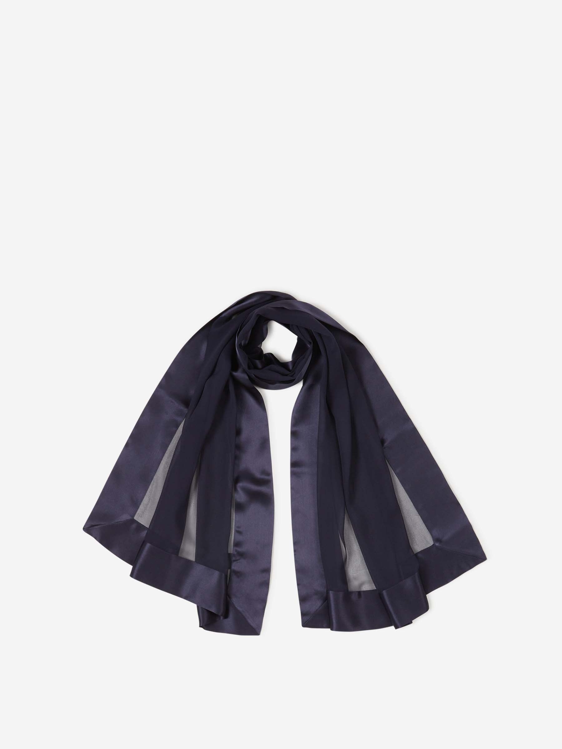 Cashà Mujer Barcelona Bufanda Seda Lisa color Azul sku 840-000799 01 - Foto 1