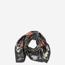 McQueen Mujer Barcelona Pañuelo Seda Estampado color Negro sku 840-000810 02 - Foto 1