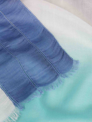 Cashà Mujer Barcelona Fular Oleandro color Azul Turquesa sku 840-000813 02 - Foto 4