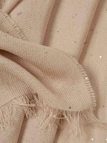 Peserico Mujer Barcelona Fular Algodón color Camel sku 840-000822 02 - Foto 3