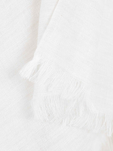 Peserico Mujer Barcelona Poncho Algodón Lino color Crema sku 840-000823 01 - Foto 2