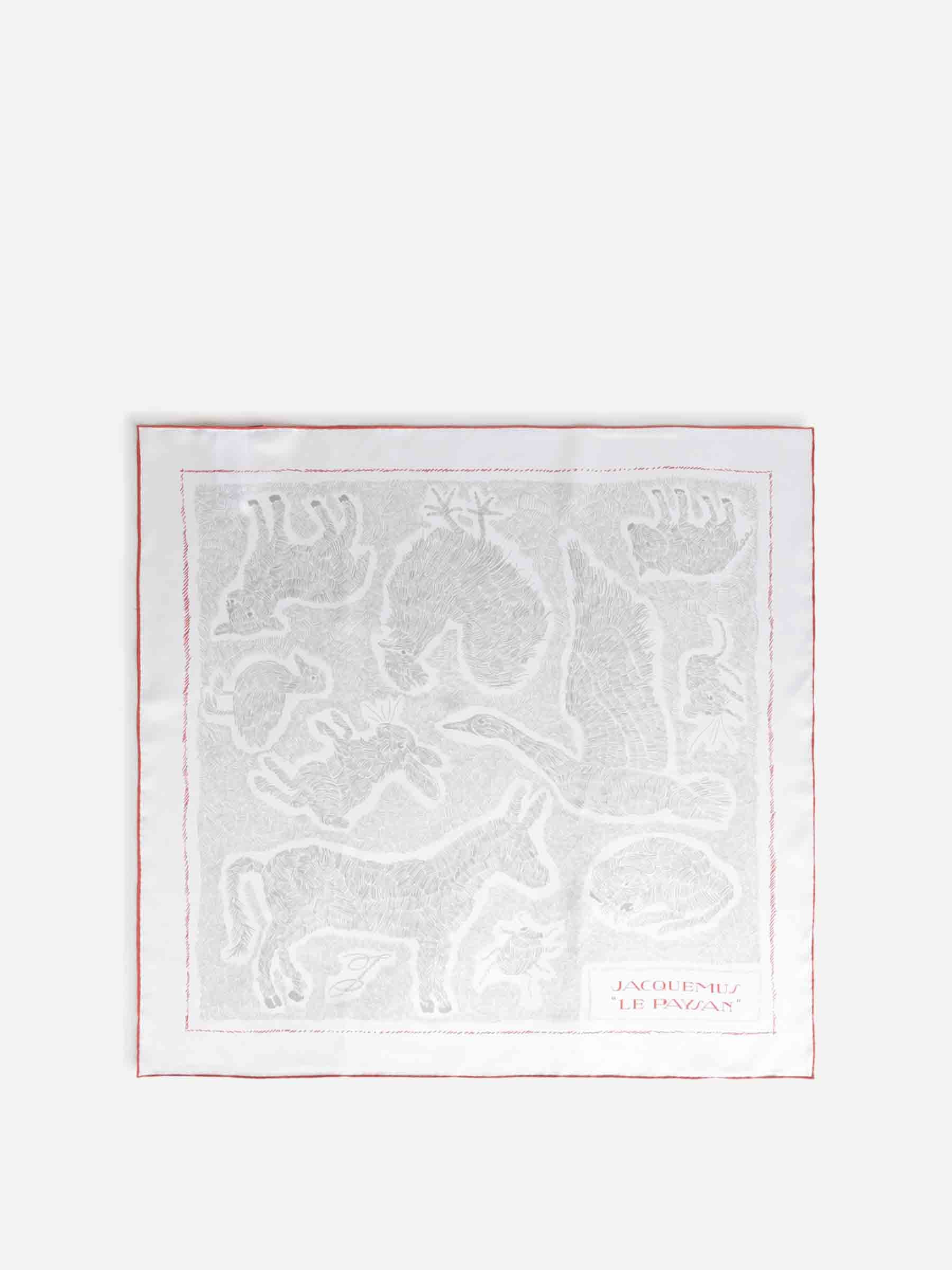 Jacquemus Mujer Barcelona Fular Le Foulard Paysan color Blanco sku 840-000825 01 - Foto 1